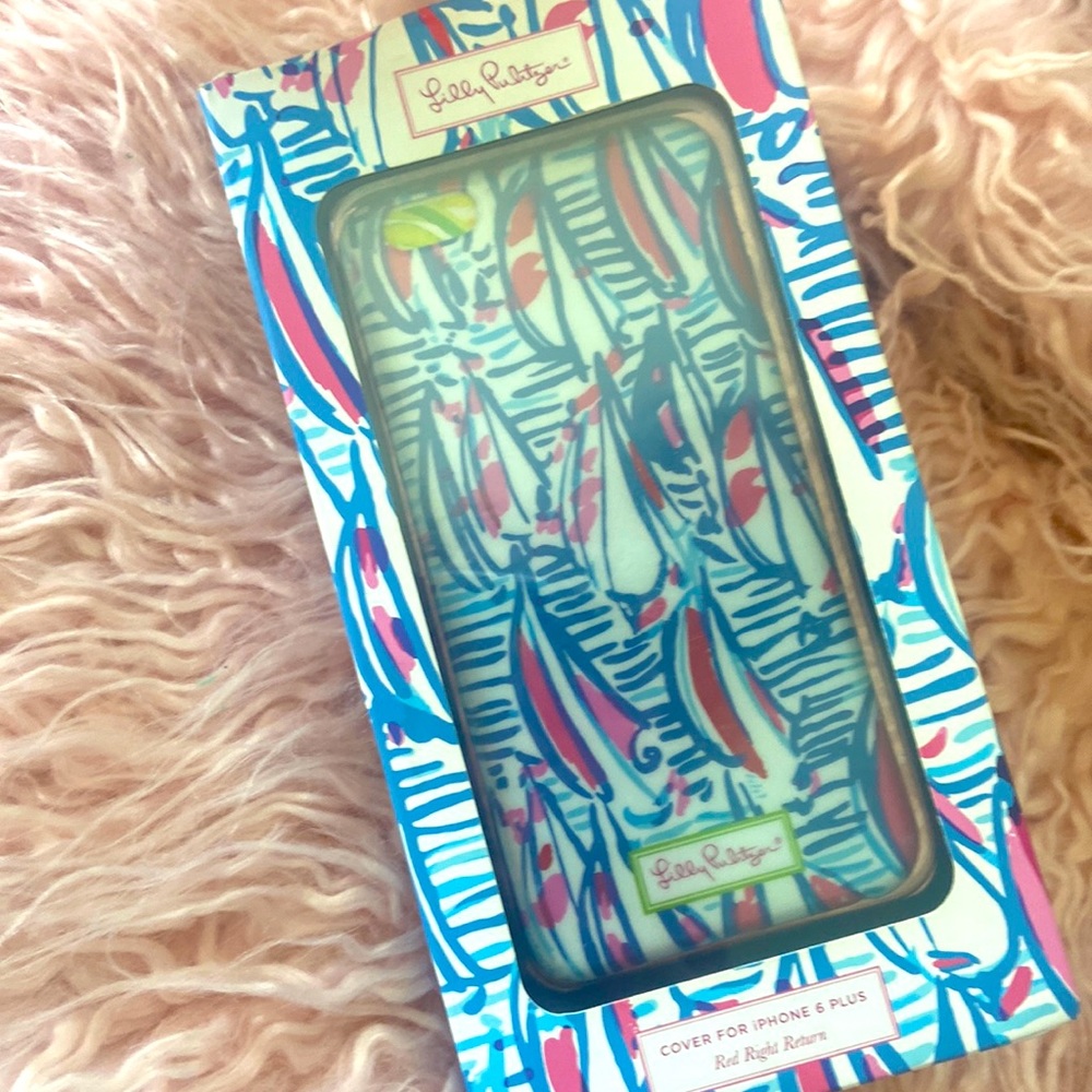 New Lilly Pulitzer Red Right Return iPhone 6 Plus Phone Case Nautical